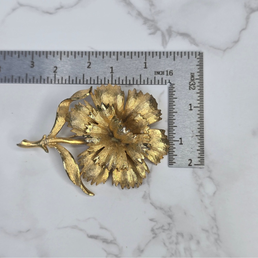 Vintage Signed Brooch Lot 4pc Capri Mamselle CS Sarah Coventry Floral Rhinestone - Picture 13 of 14